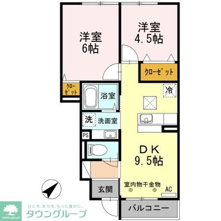カサヴェールの物件間取画像